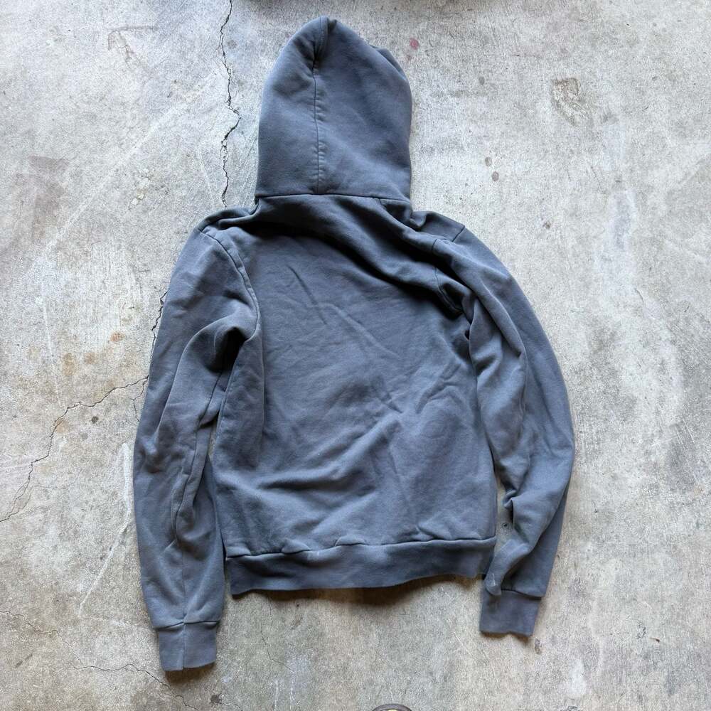 Blank Grey Zip Up hoodie - Picture 4 of 6